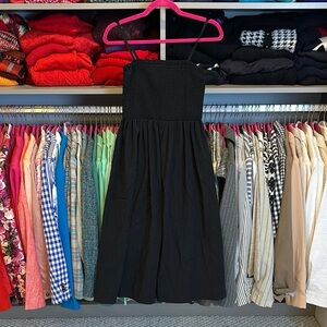 Flying Tomato Black Smocked Top